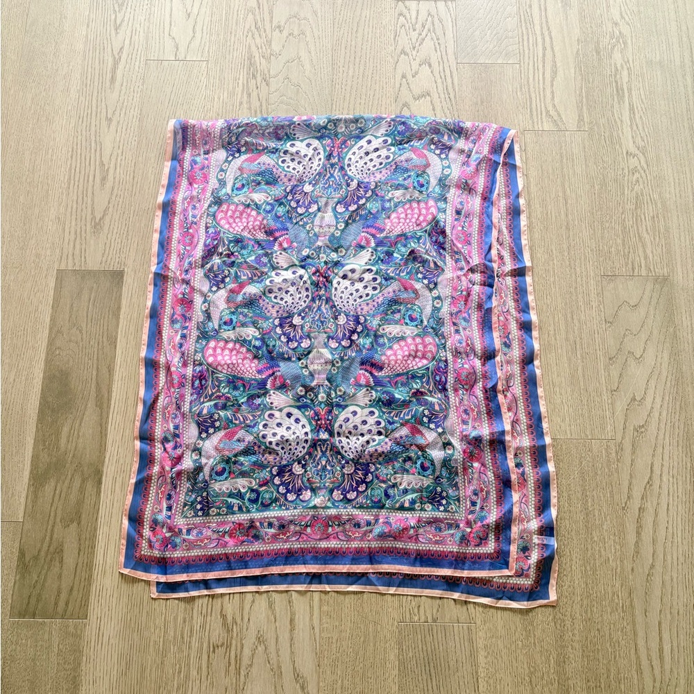 Liberty of London Paisley Floral Silk Scarf